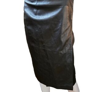 Black Leather Skirt Soft As Lamb 100% Leather